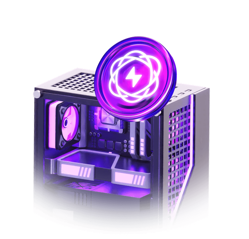 LightChain worker rig powering AI inference